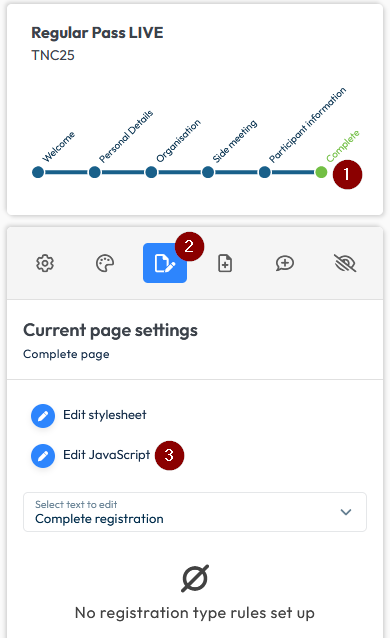 Visit form redirect instructions